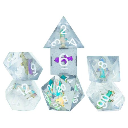 Poco Sharp-edged Sharp Dagger Dice, Set of 7 PO3301276